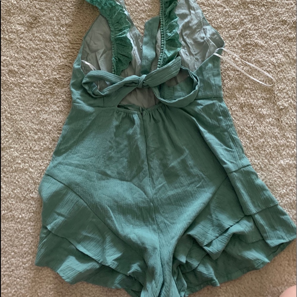 Sea Green Romper - Picture 5 of 7